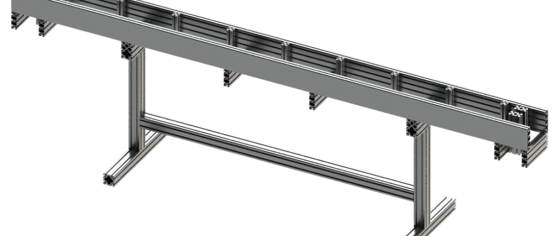 Maschinengestell Materialzufuhr